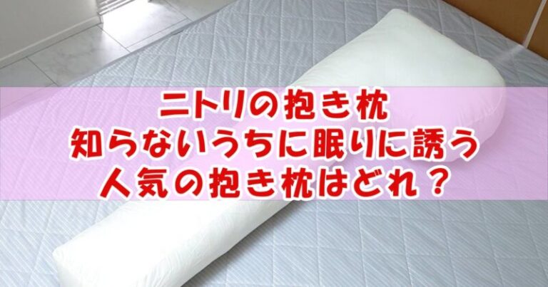 ニトリの抱き枕の口コミは？人気の抱き枕はどれ？ | ニコニコブログ