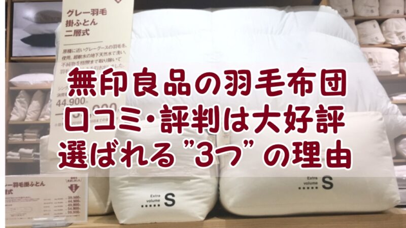 ≪人気商品再入荷≫ 無印良品 掛ふとん 新品 D羽毛掛けふとん グース