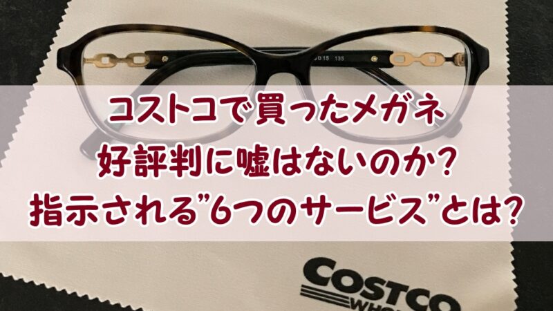 コストコのメガネが好評判 支持される 6つのサービス とは ニコニコブログ