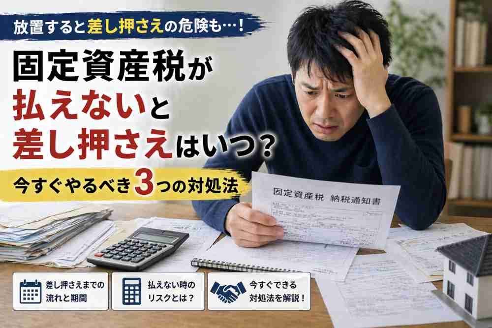 固定資産税が払えないと差し押さえはいつ？