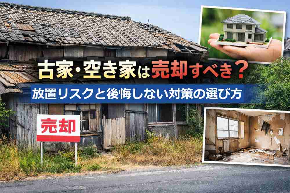 古家・空き家は売却すべき？放置リスクと後悔しない対策の選び方古家・空き家は売却すべき？放置リスクと後悔しない対策の選び方