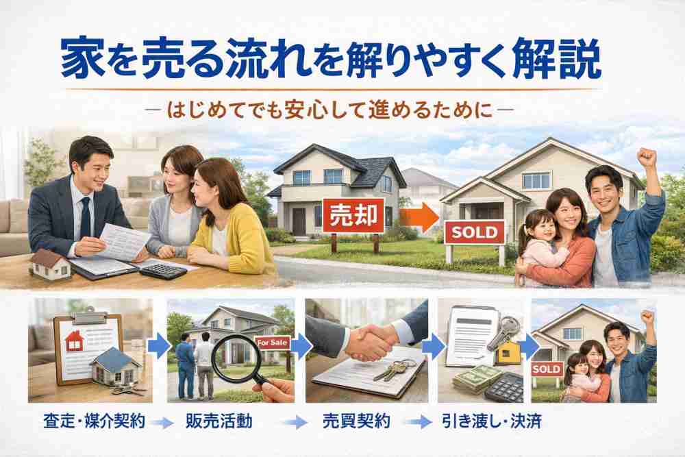 家を売る流れを解りやすく解説｜はじめてでも安心して進めるために