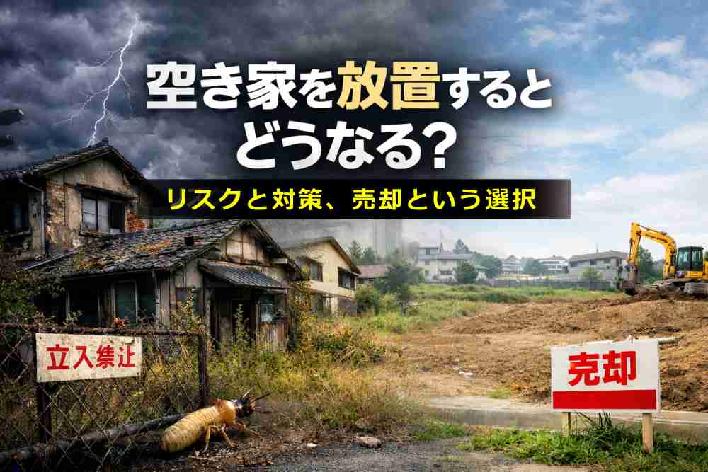 空き家を放置するとどうなる